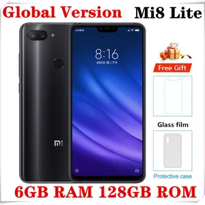 global version xiaomi mi 8 lite 6 26 smartphone 6gb 128gb snapdragon 660 octa core cellphone 24mp 3350mah 4g lte mobile phone free global shipping
