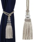 Завязки для штор с кисточкой, 1 шт., завязки для штор с пластиковым шариком, аксессуар для штор, декоративные завязки бандажная веревка