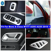 matte interior refit kit pillar a door handle bowl air ac panel cover trim for mercedes benz a class w177 a200 a220 2019 2022