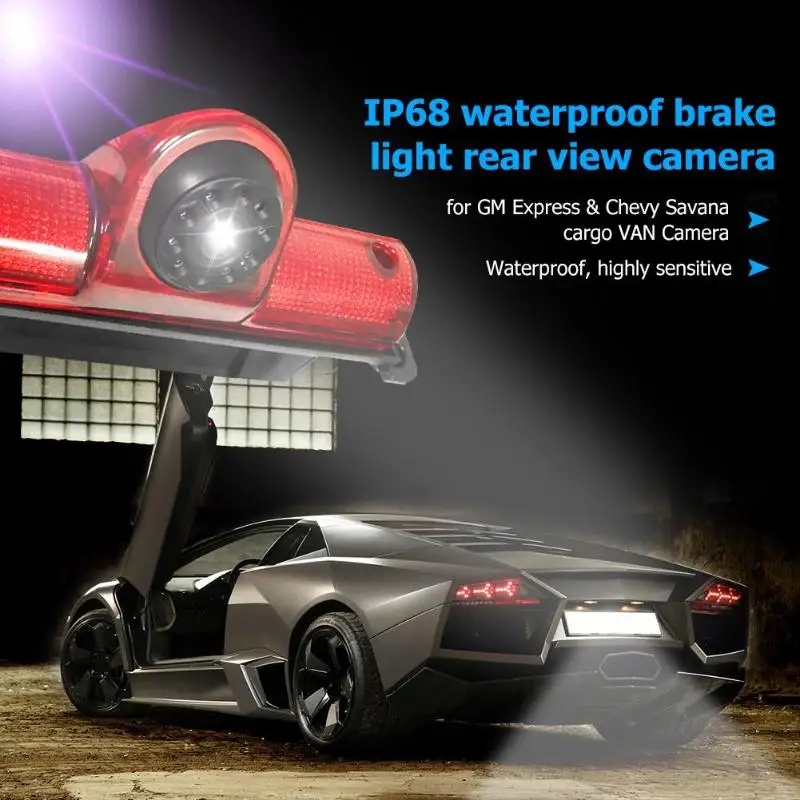 3Rd Brake Light Rear View Camera Reversing Backup for G M Express Chevy Savana IP68 Waterproof Vehicle | Автомобили и мотоциклы