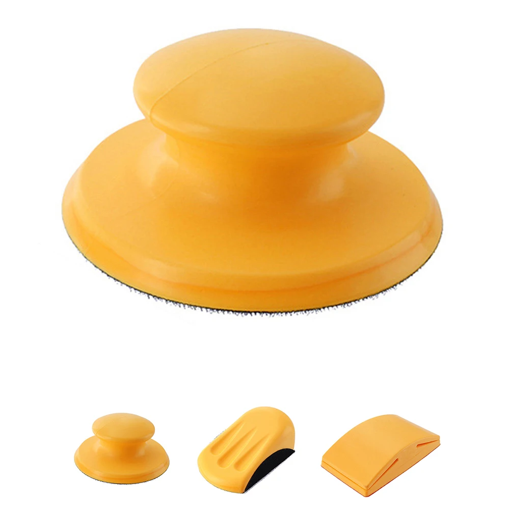 

Hook And Loop Sanding Block Tool Pad Polishing Grinding Backing Hand Accessories Abrasive Sandpaper Holder Rubber Flexible