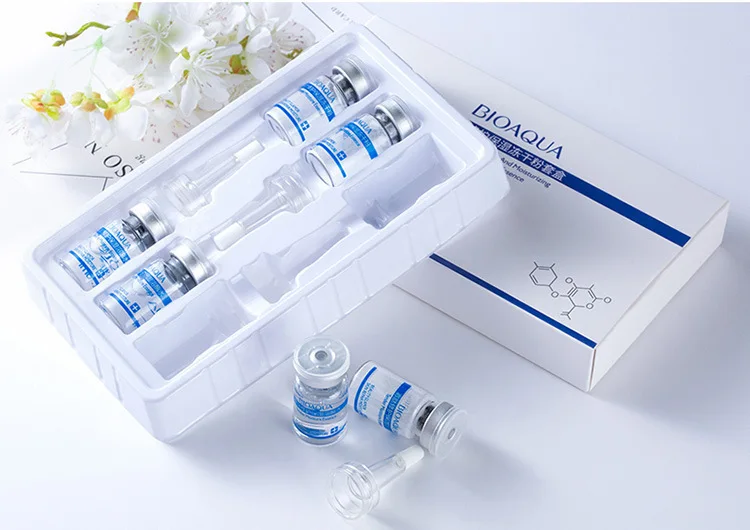BIOAQUA олигопептид лиофилизованный порошок+ Восстанавливающий увлажняющий лисозим сыворотка Восстанавливающий уход за кожей увлажняющий крем