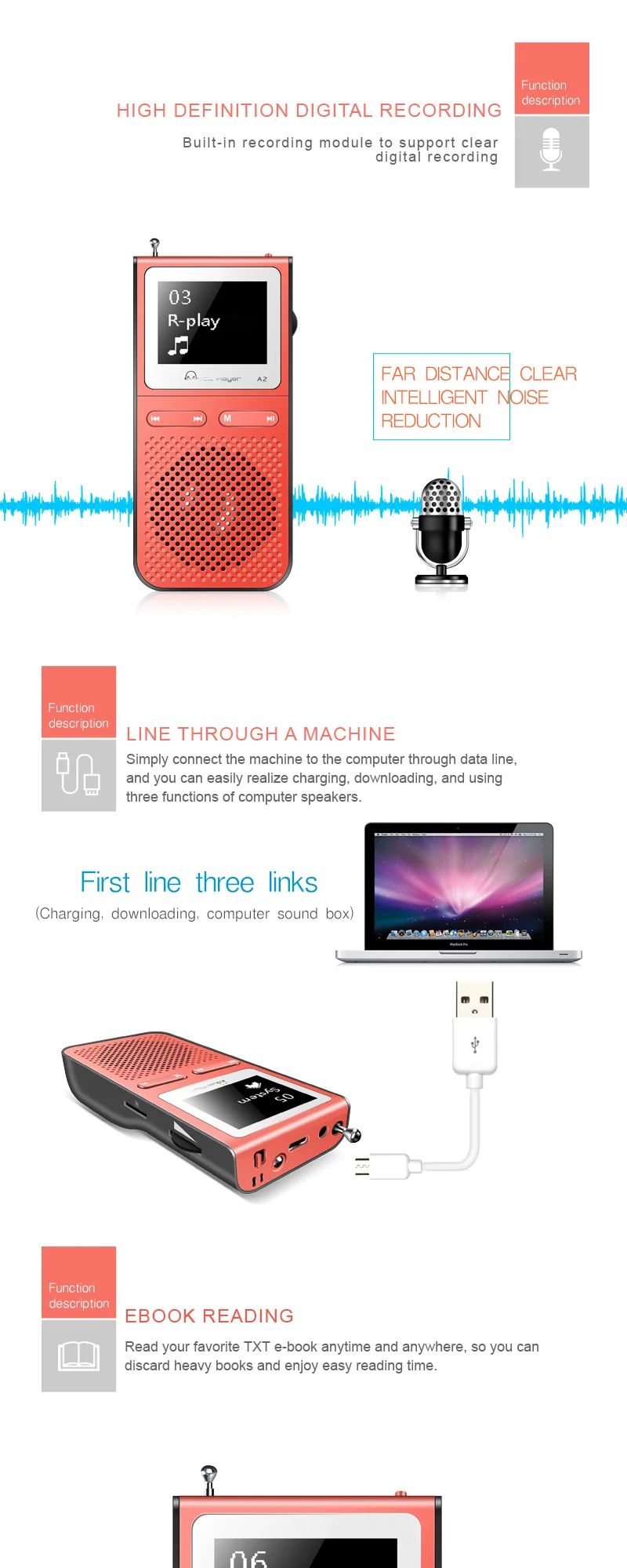 IQQ Hifi Mp3 плеер с Lound говорить и 8 Гб может играть 100 часов Встроенный fm радио Поддержка расширить до 128 Портативный плеер