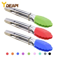 ydeapi non slip silicone bread salad tong tongs heat resistant food tong creative serving tong kitchen bbq tools accessories