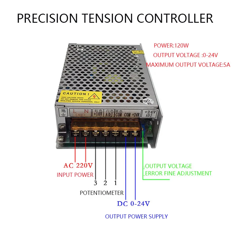

220 V Натяжная пластина контроллер 24 V Электромагнитная Порошковая муфта электромагнитный тормоз схема точность контроллер многожильный ВИР