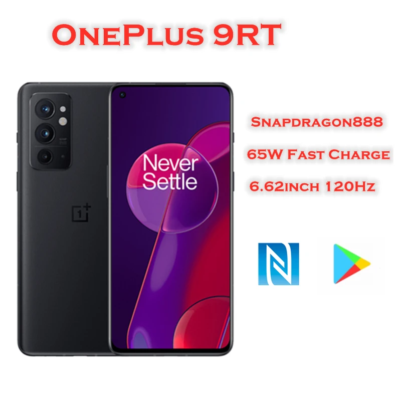 Смартфон OnePlus 9RT 9R T 5G китайский английский 8 ГБ 128 Snapdagon 888 120 Гц 6 62 дюйма AMOLED 65