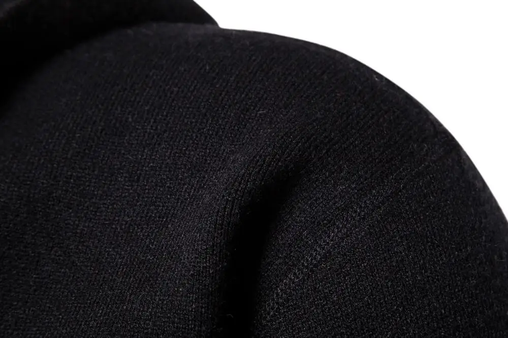 Новый осенний зимний мужской свитер однотонный Повседневный мужская