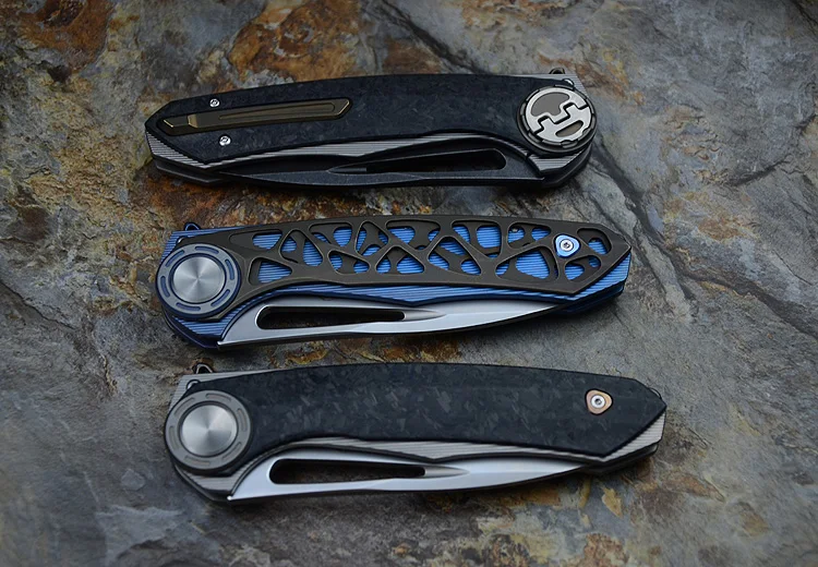 Складной нож VENOM гарпун Кевин Джон м390 Походный из титановый подшипник