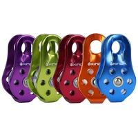 rope climbing roller hiking climb sports hook clip mountaineering rescue fixed pulley aluminium alloy safety carabiner survial