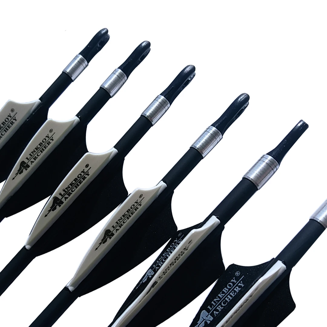 Стрелы из смеси Углерода 12 шт. стрелы для стрельбы лука id4 2 мм Spine800 пластиковые