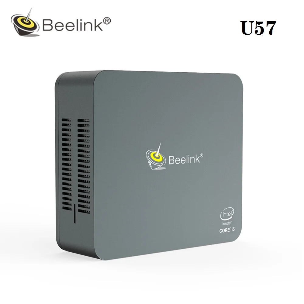 Beelink U57 Мини ПК 8 ГБ ОЗУ 128 256 SSD медиаплеер Windows 10 Gamer Intel Core i5 5257U Dual Wifi BT 4 0 USB 3