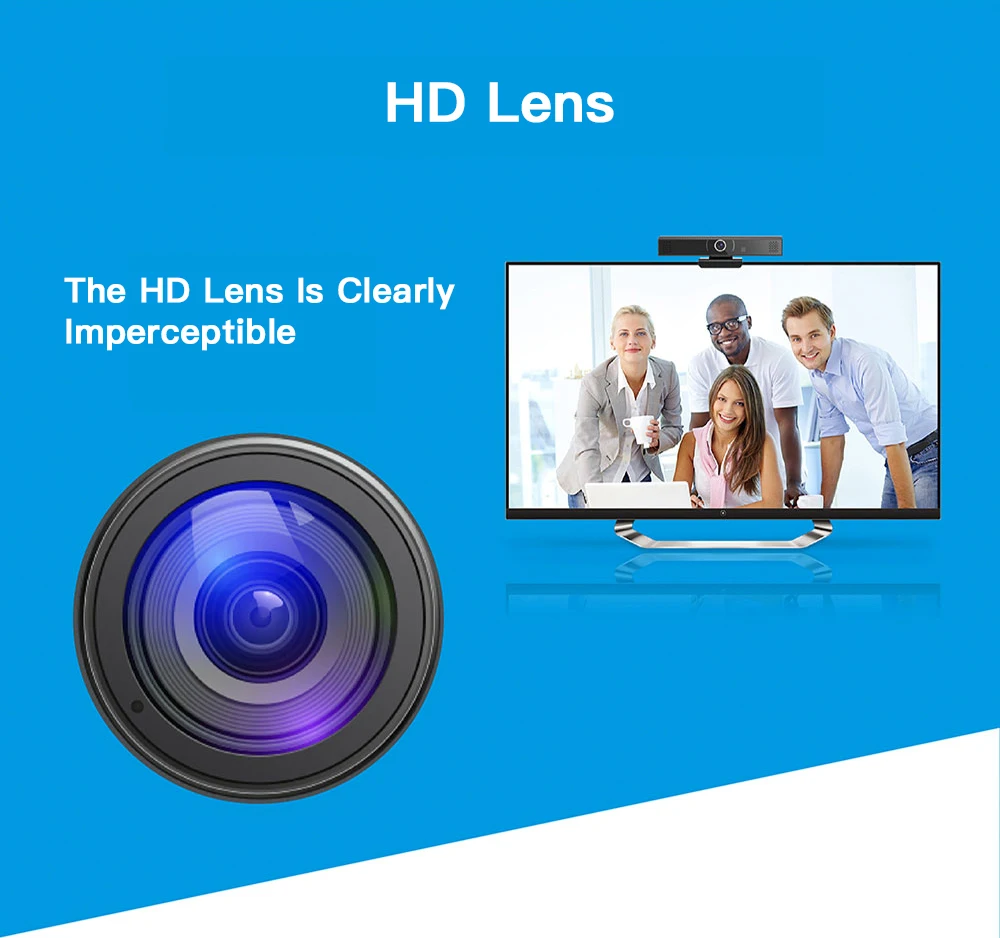 Веб камера Full HD 1080P Pro с автофокусом Широкоформатная веб для видеочатов мини