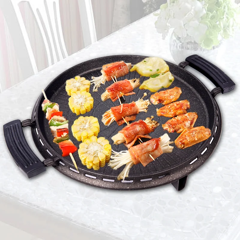 Корейское блюдо для барбекю квадратная утолщенная каменная жареная мясная