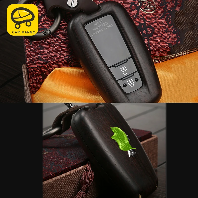 Чехол для автомобильных ключей carманgo защитный чехол из черного дерева с