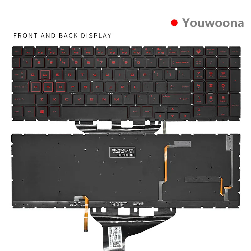 

New Original Laptop Keyboard For HP 15-DH 15-DC 17-CB TPN-C144 Q211 C143