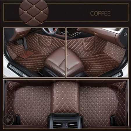 Coffee Автомобильные коврики на заказ, двухслойные автомобильные коврики для ховера, все модели H1, H2, H3, H5, H6, H7, H8, H9, M1, M2, M4, автомобильные аксессуары, Стайлинг автомобиля - Название цвета: Coffee