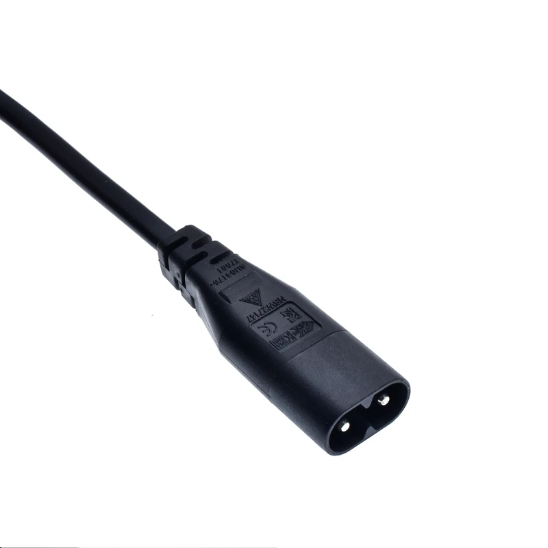 Кабель питания переменного тока IEC320 C8 в 2X C7 IEC цифра 8 штекер на 2 гнезда 1 Out кабель