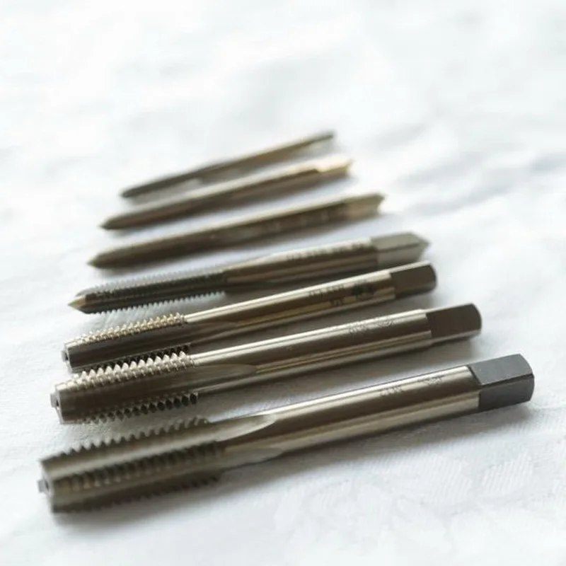 Free shipping 9PCS/set of HSS Co5% M35 straight flute machine taps screw M3 M4 M5 M6 M7 M8 M9 M10 M12 for SS work | Инструменты