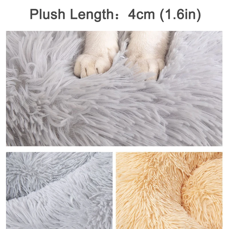 Домашние животные бинго собака моющаяся кровать длинный плюшевый домик кошки