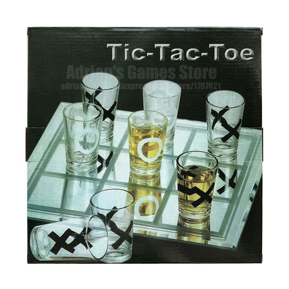 

Drinking Games Tic Tac Toe Drink Board Game Party Game