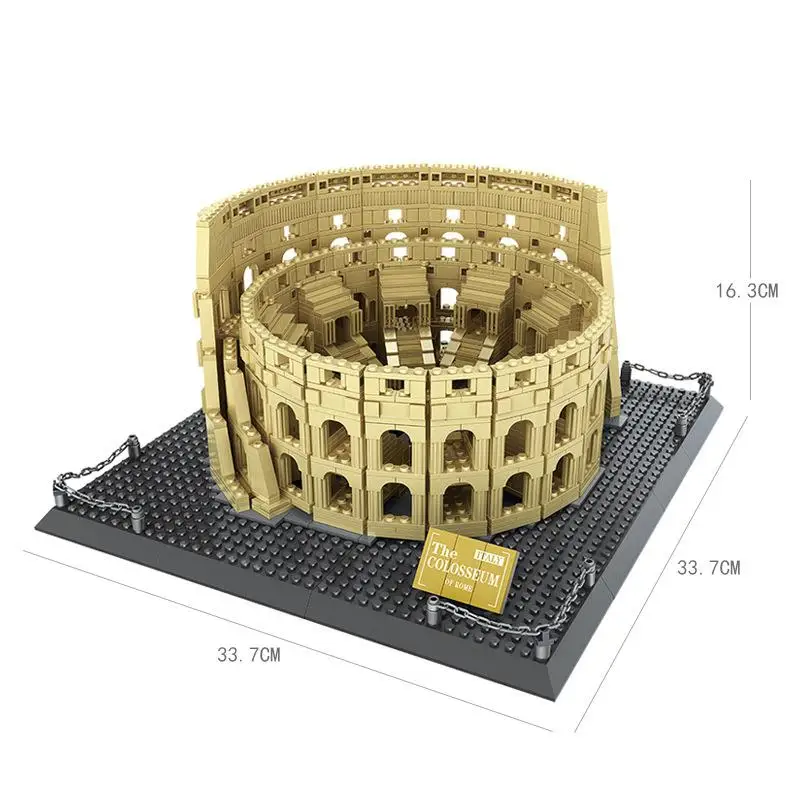 Lepining Ideas City series The Amphitheatrum Flavium Model Building Blocks set Classic architecture Colosseum Toys for kids | Игрушки и