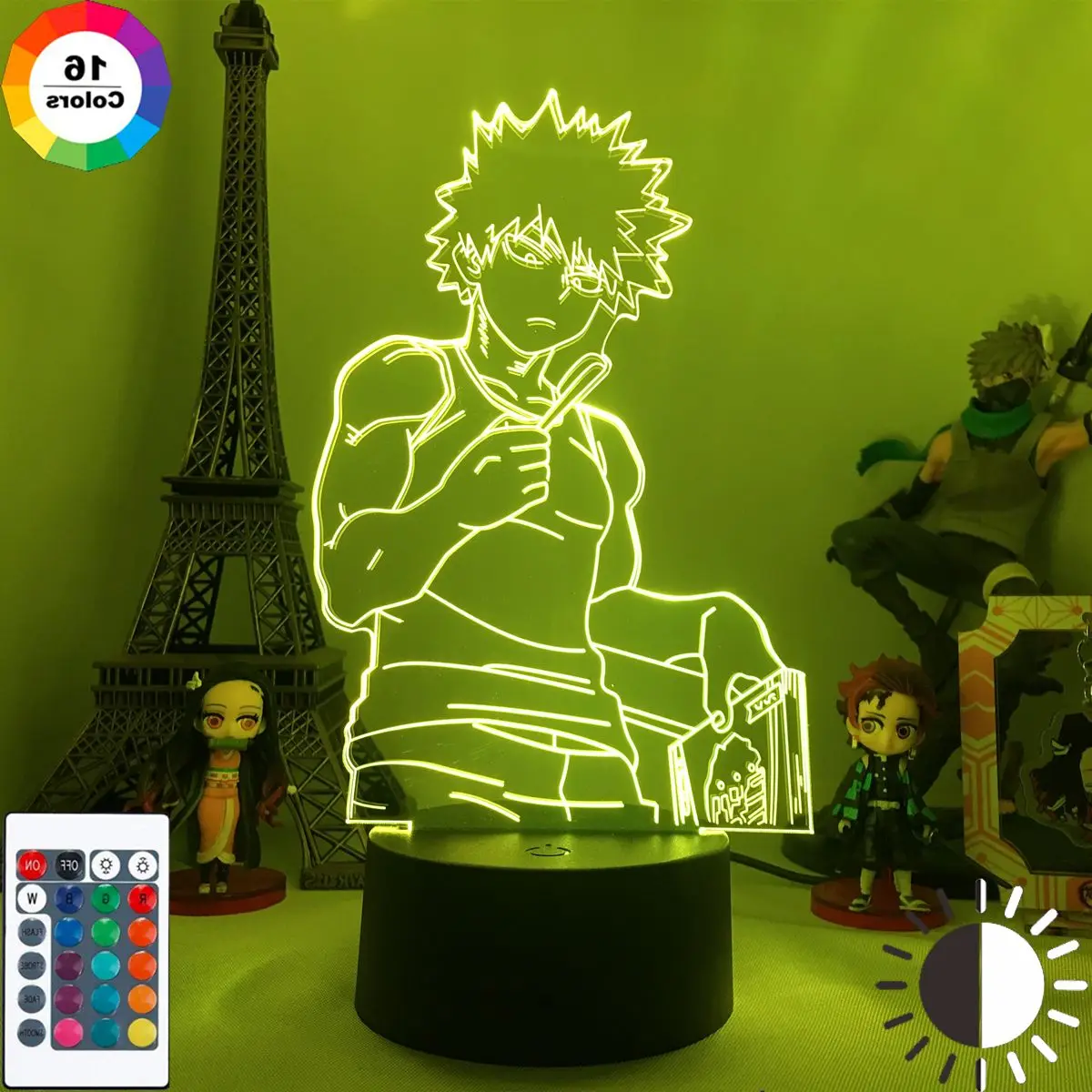 

3d Light Bakugo My Hero Academia for Bedroom Decor Birthday Gift Manga Gadget My Hero Academia Katsuki Bakugo Table lamp Anime