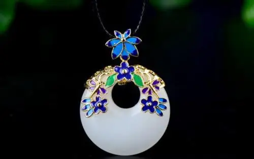 LETSFUN Изящные Ювелирные изделия уникальная мода природный белый нефрит резьба