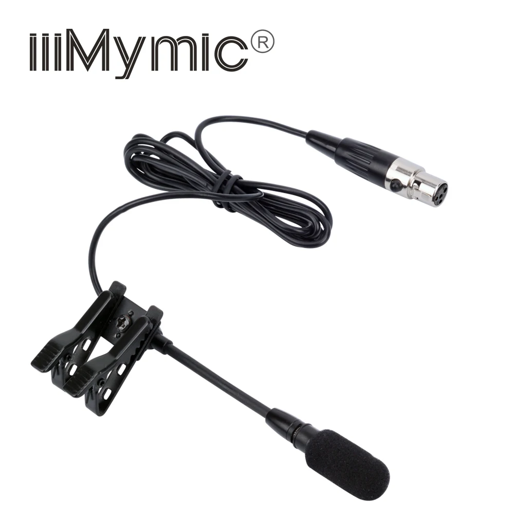 

Special lavalier microphone for performances, four-hole connector, suitable for Shure belt bags, adjustable mic-head angle