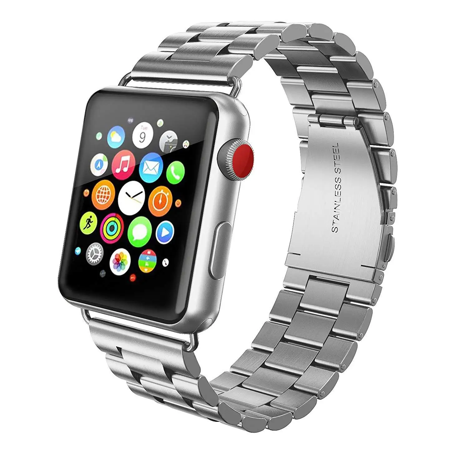 Металлический ремешок с пряжкой из нержавеющей стали для iwatch серии 4 3 2 1 Apple Watch band