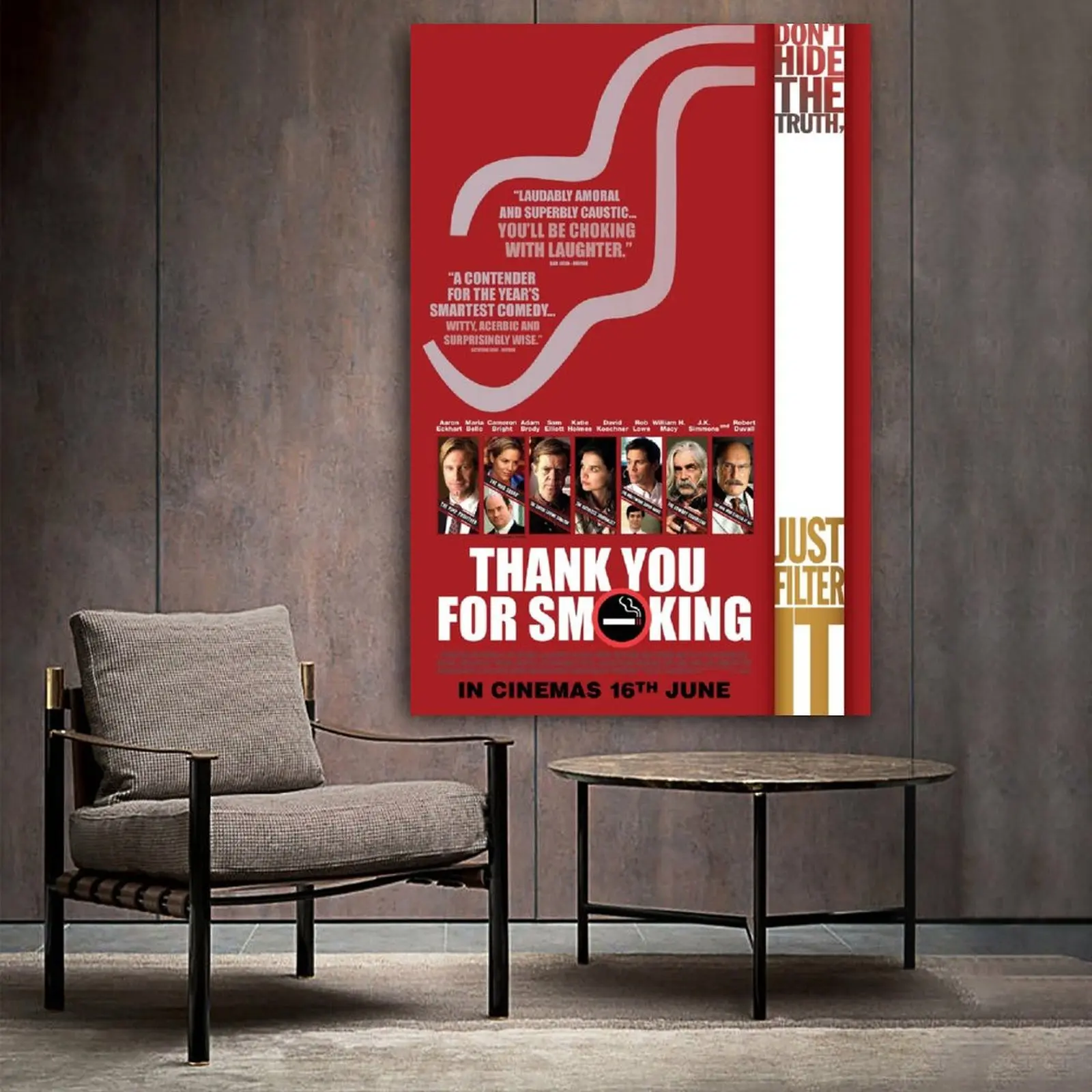 

Thank You For Smoking (2006) Thumbnail (3) Canvas Art Poster and Wall Art Picture Print Modern Family bedroom Decor Posters
