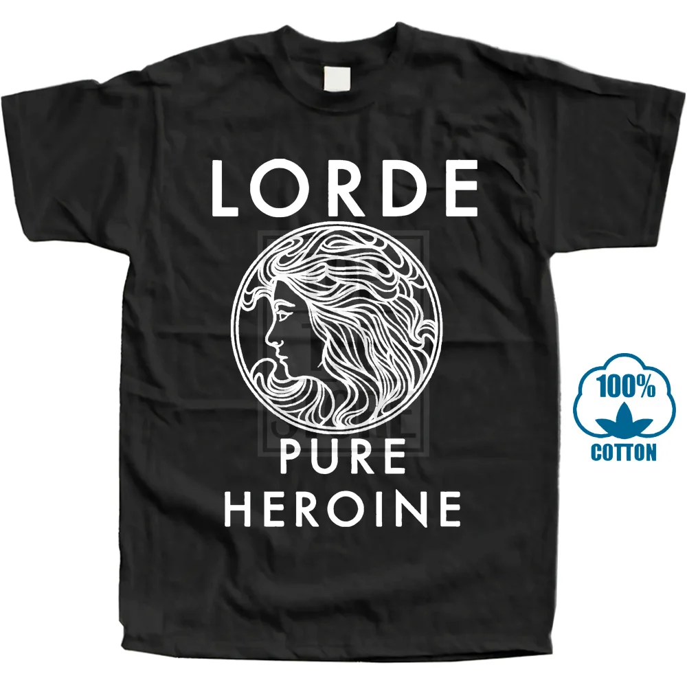 Lorde Pure Heroine T Shirt S M L Xl 2Xl 3Xl Новая Зеландия Art Pop Singer Teeshigh Quality Top Tees|Мужские футболки| |