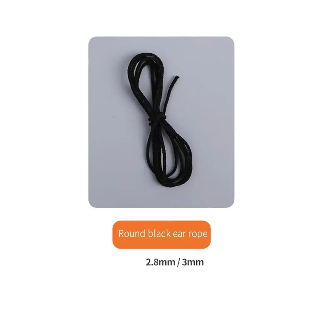 Одноразовые маски Earloop со ртом для лица Черная веревка круглая эластичная