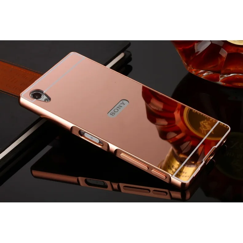 Estuyoya Funda Espejo совместимый с sony Xperia Z5 Premium Carcasa Trasera Марко Aluminio Lamina Efecto Espejo|Бамперы| |