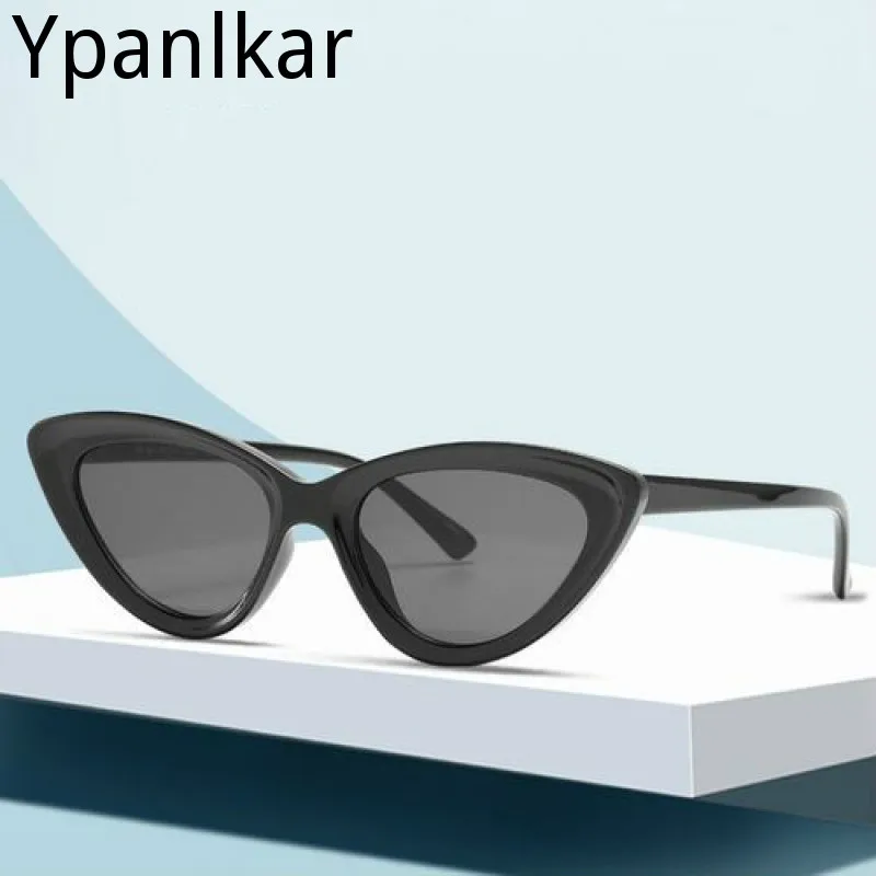 Солнцезащитные очки «кошачий глаз» женские, ретро брендовые дизайнерские Роскошные винтажные солнечные очки «кошачий глаз»