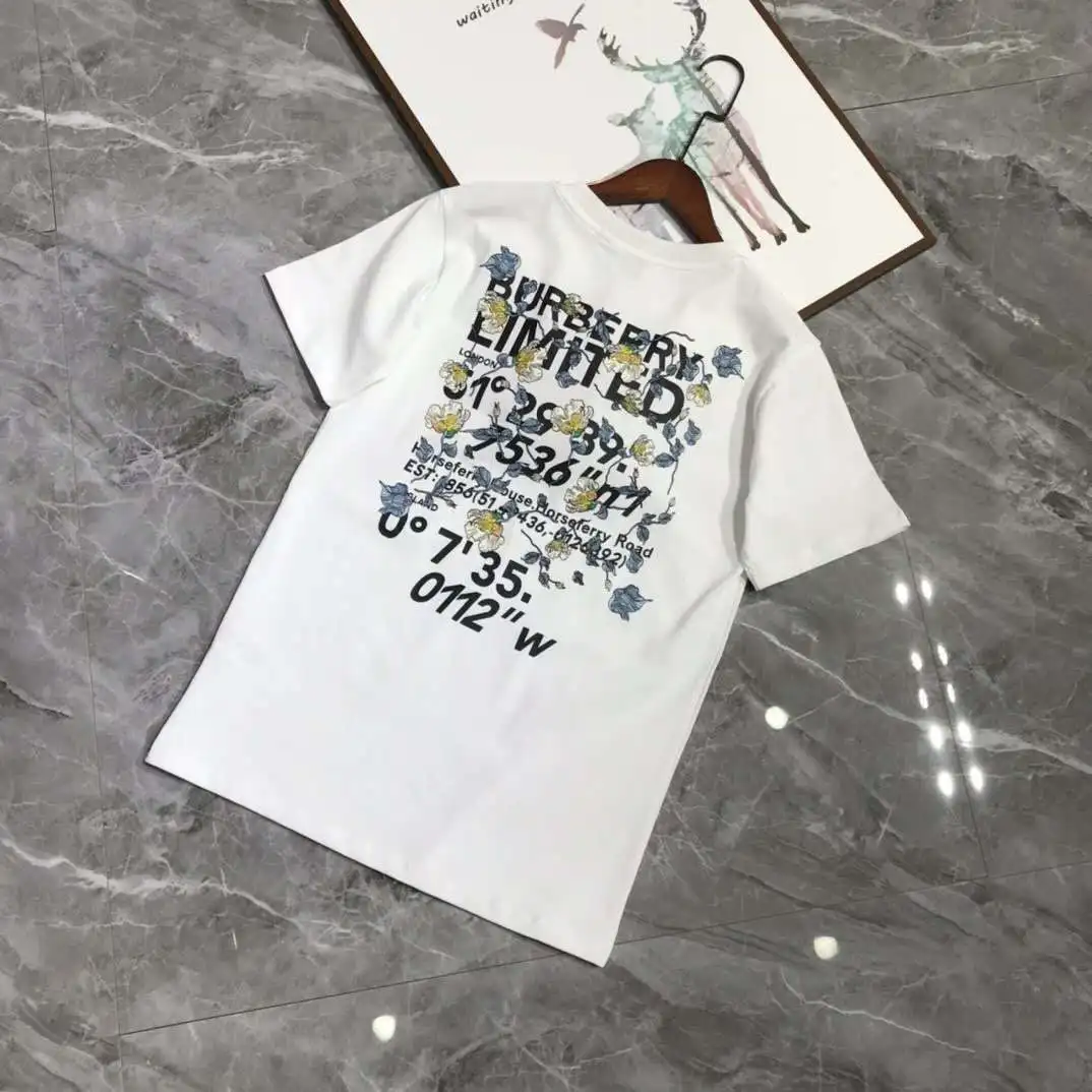 

2021 new popular logo letter print T shirt men and women with the same couple outfit fashion trend short sleeves INS