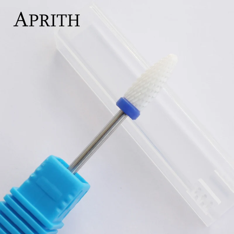 APRITH Ceramic Bullet Nail Drill Bit Electric File Machine for Manicure Apparatus Accessories Remove Gel Rotary Tool | Красота и