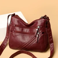 luxurious high capacity handbag women 2021 new fashion soft pu leather shoulder bags designer high quality female messenger bag