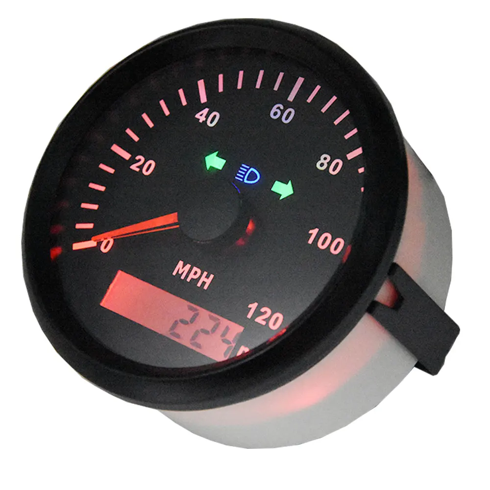 85 мм 0-120MPH цифровой GPS Спидометр для морского автомобиля грузовика лодки