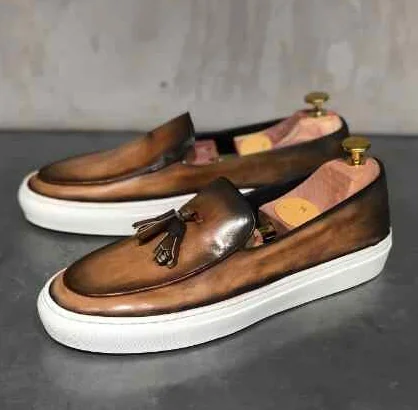 

2021 Spring/Autumn New Men Pu Leather Casual Shoes Slip on Fashion Sneakers Dress Shoes Men Zapatillas De Deporte KV043