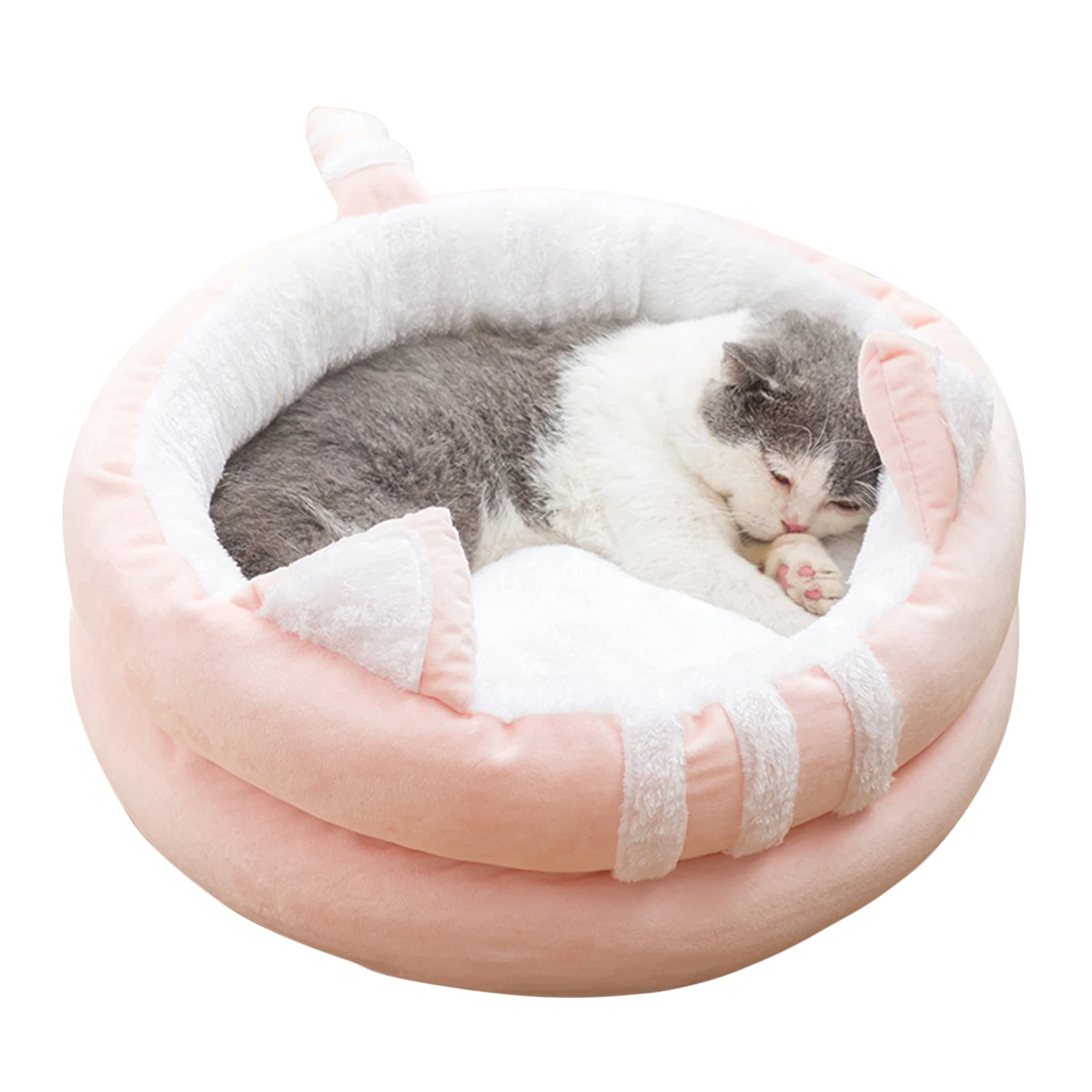 

Long Plush Dog Cushion Calming Bed Pet Kennel Super Soft Fluffy Comfortable for Large Cat Dog House Bed