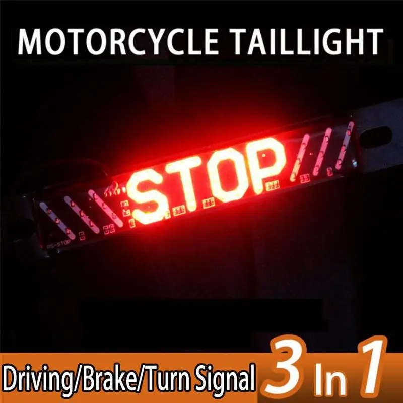Светодиодный стоп сигнал для мотоцикла тормозной рулевая лицензия