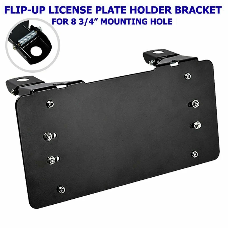 

Guide License Plate frame Black.Winch Bracket For Fairlead Replacement