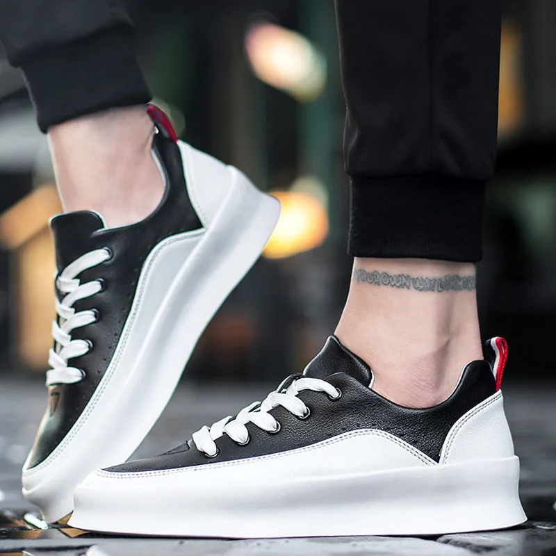 

2021 New Style Thick Bottom Shoes for Men White Sneakers Outdoor Sport Shoes Man Walking Shoes fashion Casual shoes