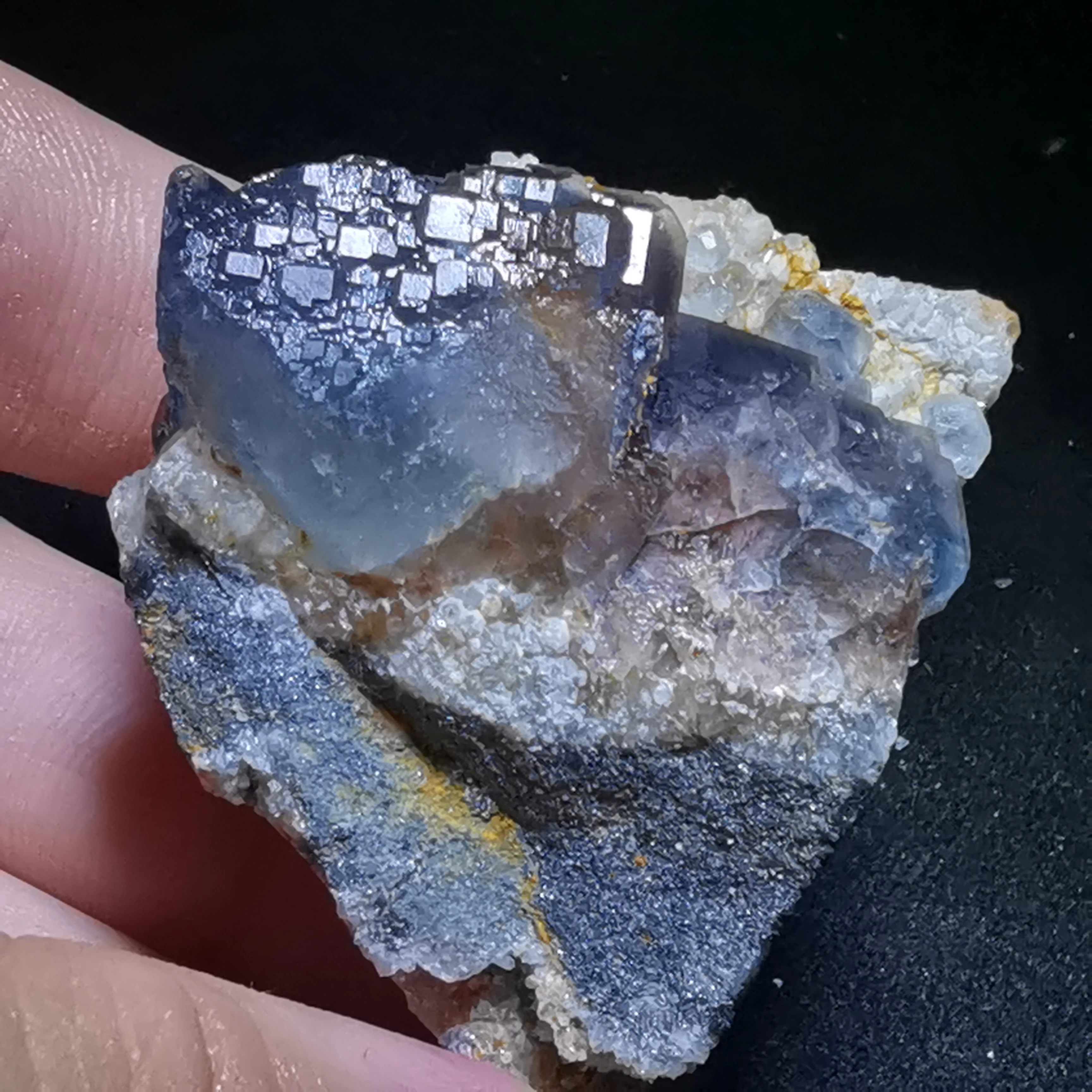 

46.3gNatural crystal, blue green fluorite, crystal mineral, crystal specimen