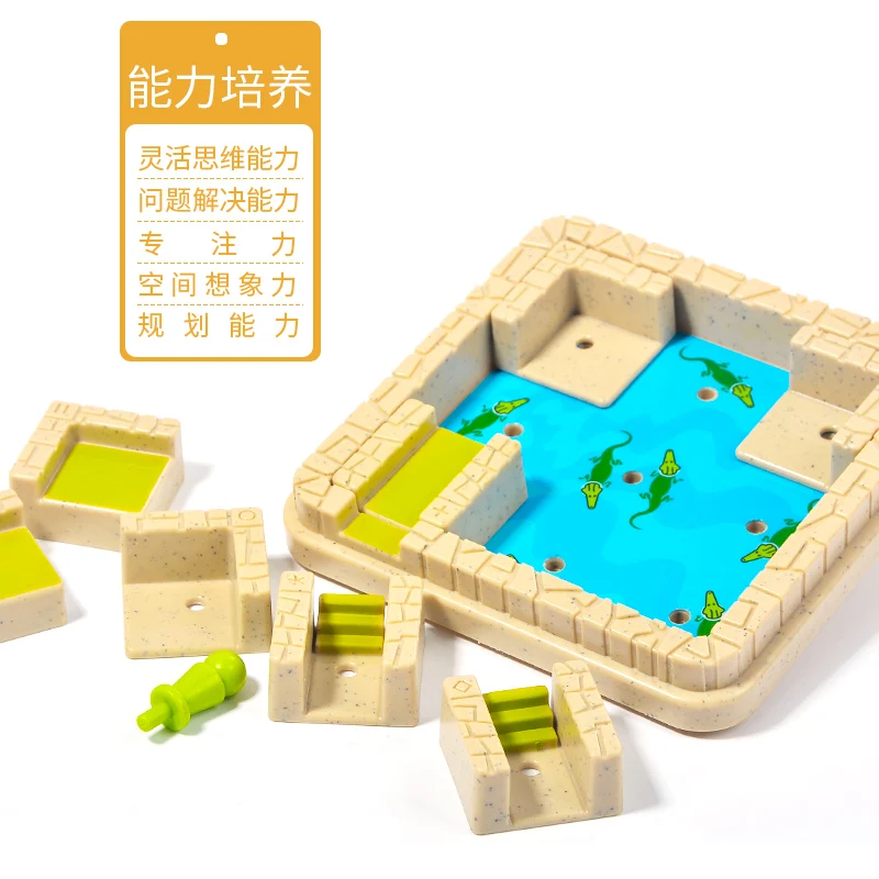 Пластиковая игрушка Candice guo забавная настольная игра крокодил Аллигатор