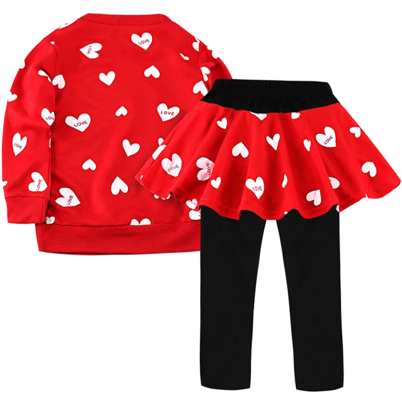 Toddler Girls Clothes kids Autumn Winter T-shirt+Pants Christmas clothes printed Outfits Sport Suit Children Clothing set |
