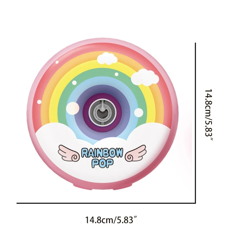 

Electric Bubble Machine Rainbow Automatic Bubble Blower with Music Light Outdoor Game Kids Children Toys