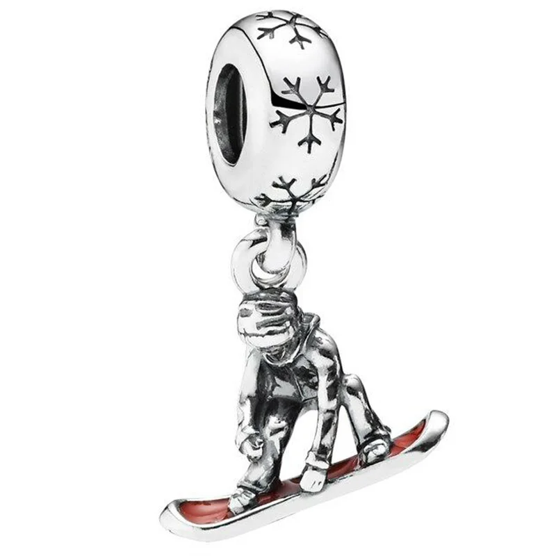 

Шарм-подвеска из серебра 925 пробы с эмалью для серферов