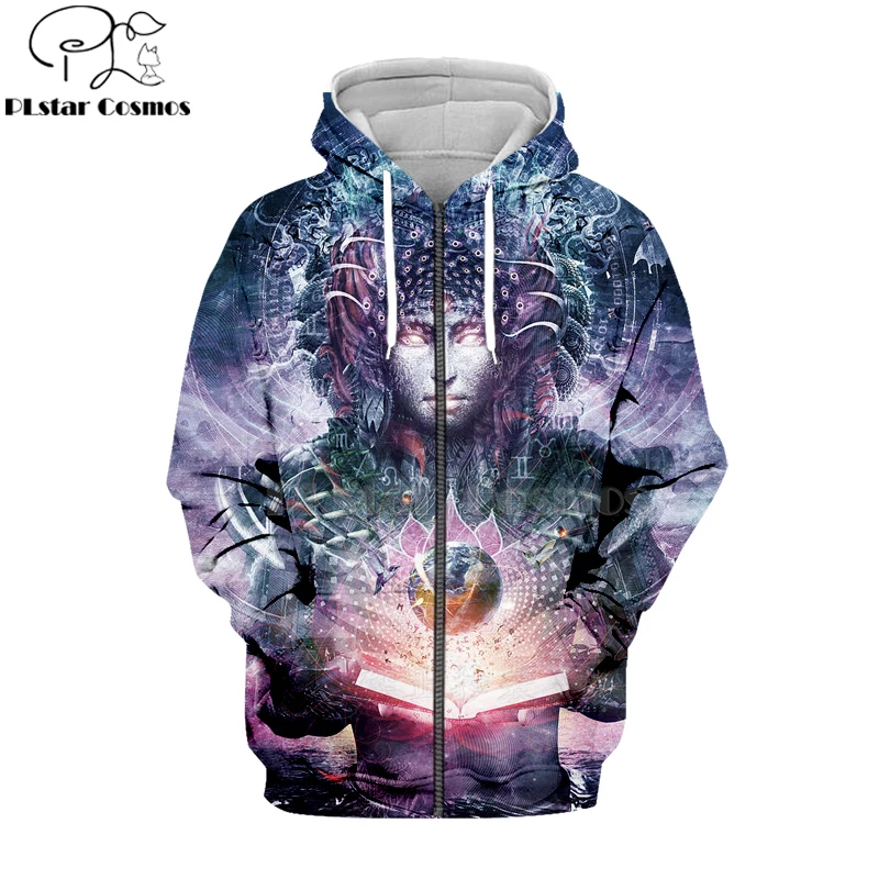 PLstar Cosmos Harajuku Herren Buddha 3d толстовки на молнии для мужчин/женщин мужчин Poleras Buda Hemd