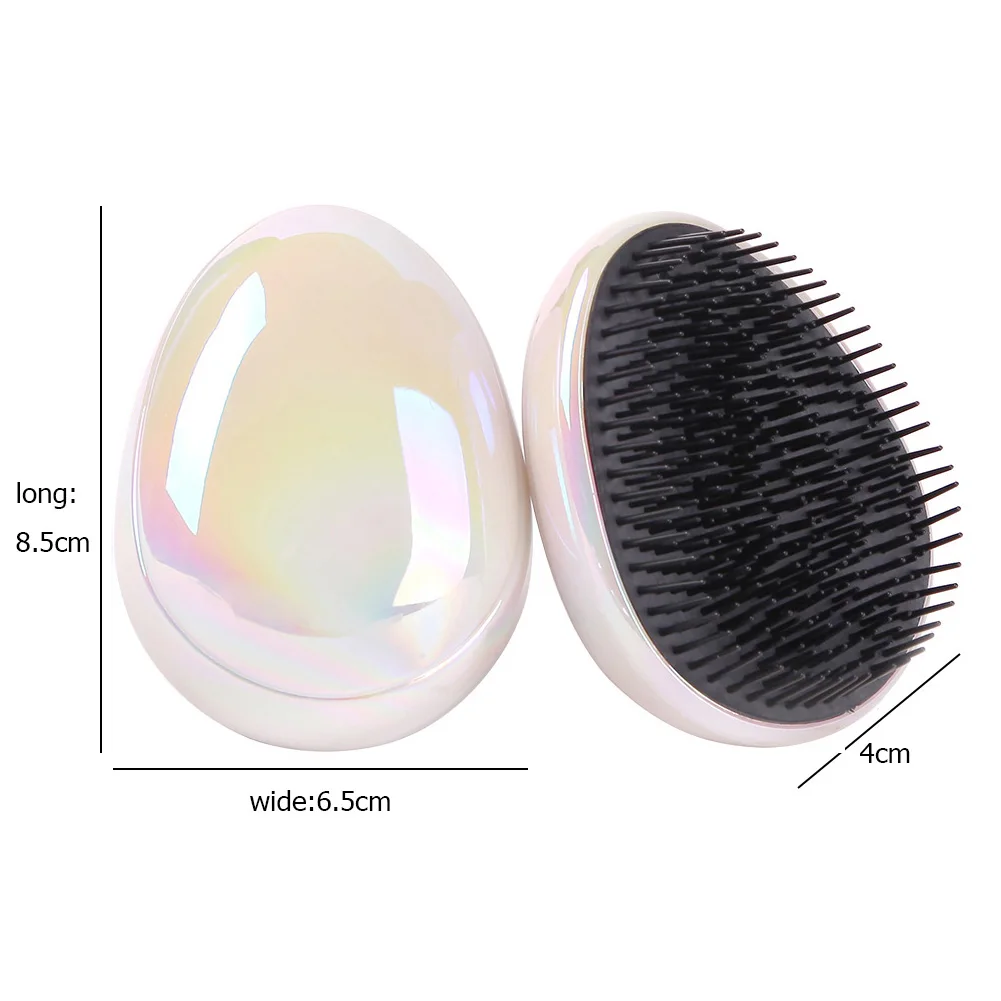 

1pcs Anti Static Hair Comb Eggs Round Shape Styling Tools Hair Brushes For Women Travel Portable Hair Detangling Smoothing Comb